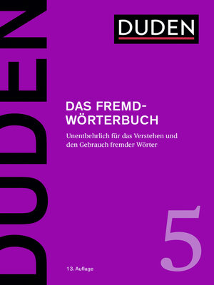 cover image of Das Fremdwörterbuch